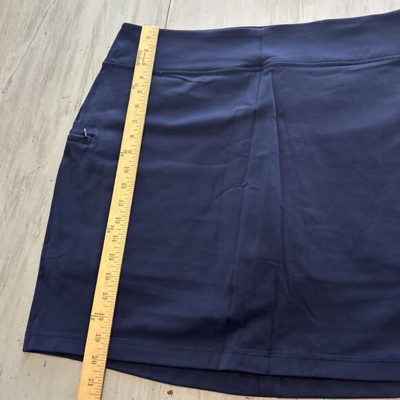 NWT Duluth Trading Co Navy Blue Noga Skort Skirt Women’s Sz XL - Picture 4 of 8